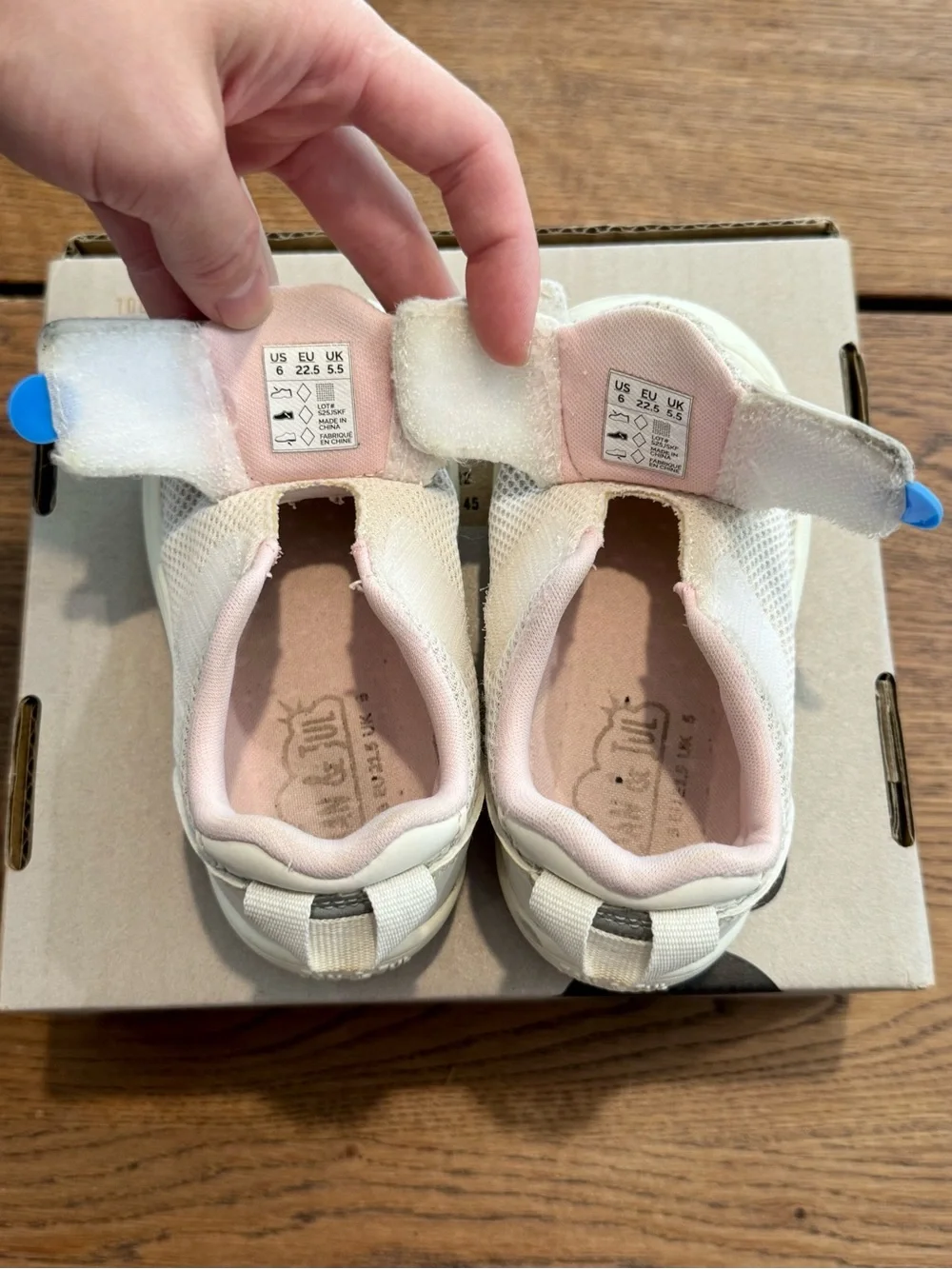 4 Pairs of Toddler Girl Shoes Bundle US 6 – Jan & Jul, Yeehoo & Babycare
